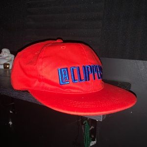 La clippers hat snapback red
